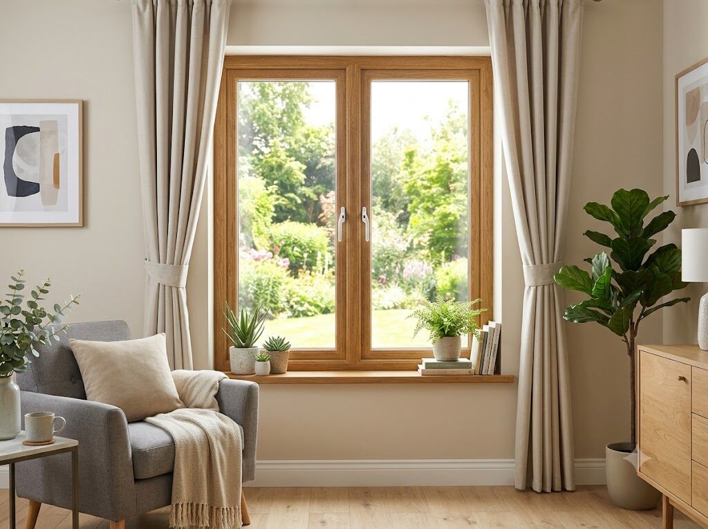 Wooden-frame window design